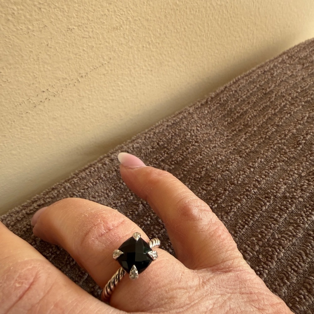 David Yurman Black Onyx Chatelaine Ring - Picture 7 of 8